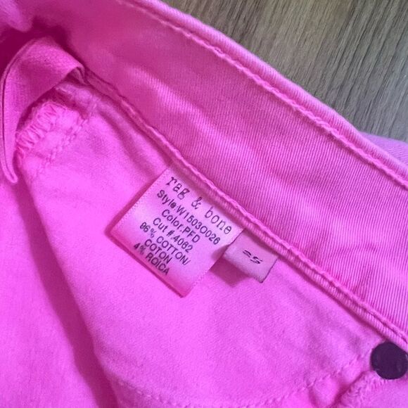 Rag & Bone neon pink jean legging size 25 - Picture 7 of 12